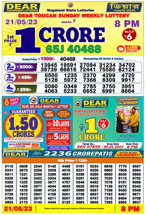 nagaland state lottery result today 8 pm|dear evening lottery result.